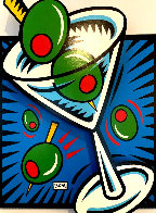 Martini State 111 (Blue) 2000 3-D on Wood Limited Edition Print by Burton Morris - 2 Martini State 111 (Blue) 2000 3-D on Wood Limited Edition Print by Burton Morris - 2