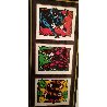 Herd on the Street: Framed Suite of 4 1997 Limited Edition Print by Burton Morris - 1