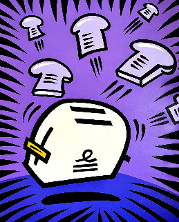 Toaster 1998 64x52 Original Painting - Burton Morris Toaster 1998 64x52 Original Painting - Burton Morris