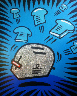 Glitter Toaster 1998 60x48 Original Painting - Burton Morris Glitter Toaster 1998 60x48 Original Painting - Burton Morris