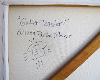 Glitter Toaster 1998 60x48 Huge Original Painting by Burton Morris - 2