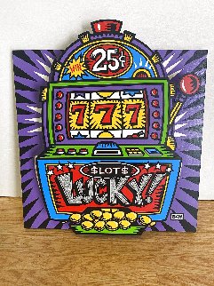 Lucky Slots Tryptych Limited Edition Print - Burton Morris Lucky Slots Tryptych Limited Edition Print - Burton Morris