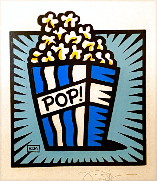 Popcorn 2002 21x19 Works on Paper (not prints) by Burton Morris
