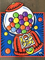 Gumball Pop Up on Wood 1999 28x24 Original Painting by Burton Morris - 1 Gumball Pop Up on Wood 1999 28x24 Original Painting by Burton Morris - 1