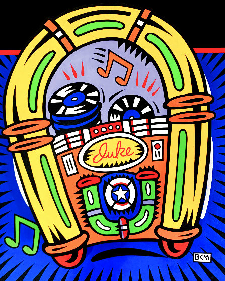Juke Box Pop Up on Wood 1999 Limited Edition Acrylic on Wood