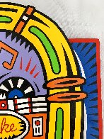 Juke Box Pop Up on Wood 1999 27x24 Limited Edition Print by Burton Morris - 2 Juke Box Pop Up on Wood 1999 27x24 Limited Edition Print by Burton Morris - 2