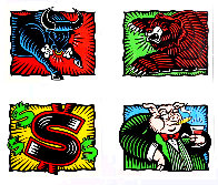 Wall Street: Herd on the Street 1997 Limited Edition Print by Burton Morris - 0 Wall Street: Herd on the Street 1997 Limited Edition Print by Burton Morris - 0