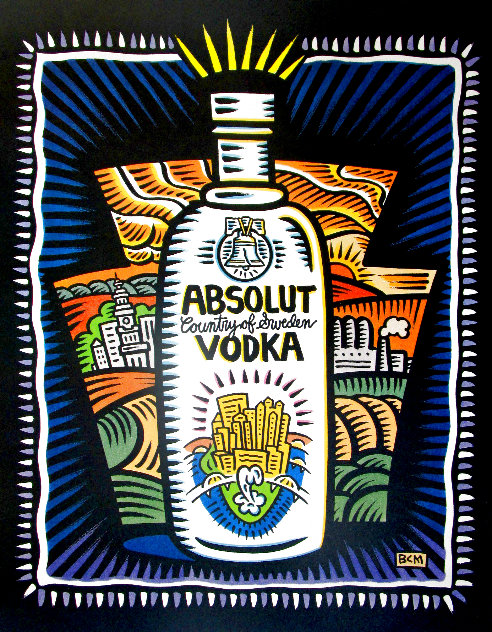 Absolut Pennsylvania 1991 Limited Edition Print by Burton Morris