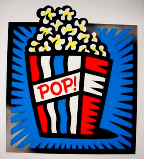 American Pop Blue 1998 - Huge Limited Edition Print by Burton Morris