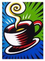 Coffee Cup 2010 40x30 Huge Original Painting by Burton Morris - 0 Coffee Cup 2010 40x30 Huge Original Painting by Burton Morris - 0