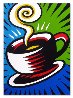 Coffee Cup 2010 40x30 Original Painting by Burton Morris - 0 Coffee Cup 2010 40x30 Original Painting by Burton Morris - 0