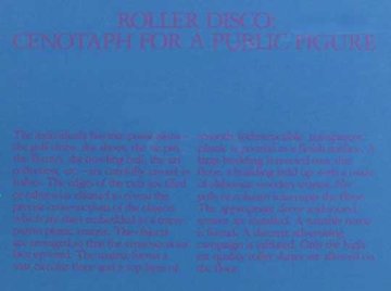 Roller Disco: Cenotaph For a Public Figure Limited Edition Print - Robert Morris Roller Disco: Cenotaph For a Public Figure Limited Edition Print - Robert Morris