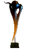 Antelope Pin Unique Glass Sculpture 2001 18 in Sculpture by William Morris - 0
