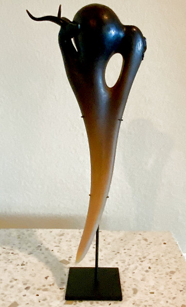 Antelope Pin Unique Glass Sculpture 2001 18 in Sculpture by William Morris