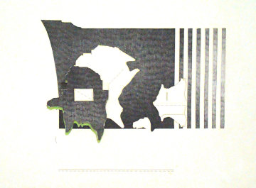 Untitled and Drawing Unique 1969 Limited Edition Print - Ed Moses Untitled and Drawing Unique 1969 Limited Edition Print - Ed Moses
