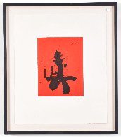 Octavio Paz Suite: Red Samurai AP 1987 Limited Edition Print by Robert Motherwell - 1 Octavio Paz Suite: Red Samurai AP 1987 Limited Edition Print by Robert Motherwell - 1