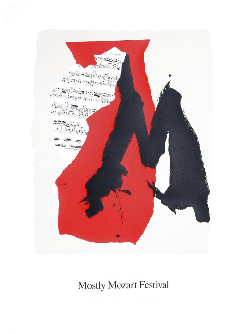 Lincoln Center Mostly Mozart Festival 1991 Limited Edition Print by Robert Motherwell Lincoln Center Mostly Mozart Festival 1991 Limited Edition Print by Robert Motherwell