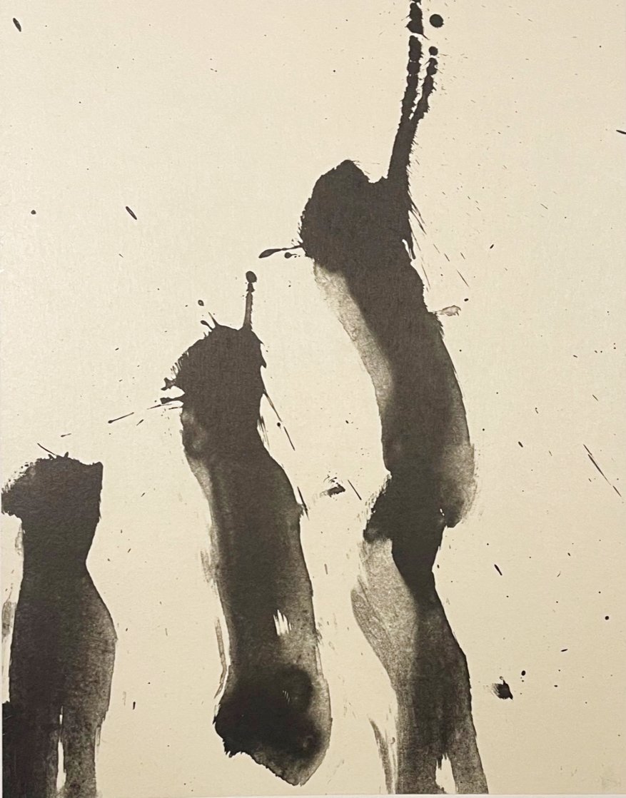 Three Poems: Untitled Lithograph 1987 Limited Edition Print by Robert Motherwell Three Poems: Untitled Lithograph 1987 Limited Edition Print by Robert Motherwell