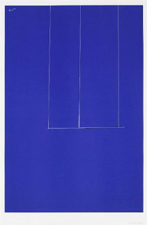 London Series 1: Untitled (Blue) 1971 Limited Edition Print - Robert Motherwell London Series 1: Untitled (Blue) 1971 Limited Edition Print - Robert Motherwell