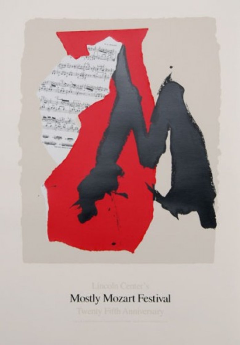 Lincoln Center Mostly Mozart, 25th Anniversary Poster 1991 Limited Edition Print by Robert Motherwell Lincoln Center Mostly Mozart, 25th Anniversary Poster 1991 Limited Edition Print by Robert Motherwell
