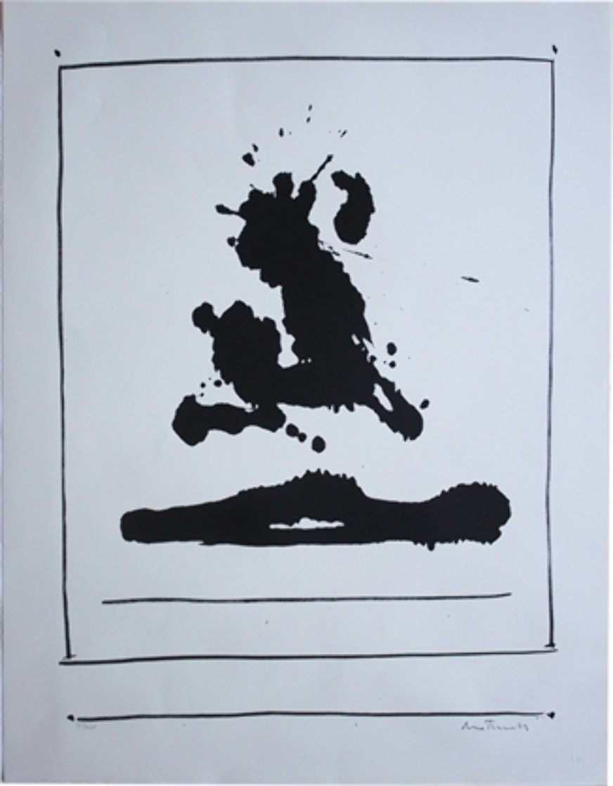 Untitled (Beside the Sea, From New York International Portfolio) 1966 Limited Edition Print by Robert Motherwell Untitled (Beside the Sea, From New York International Portfolio) 1966 Limited Edition Print by Robert Motherwell