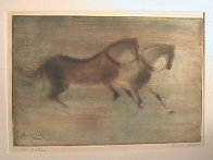 Paris Horses AP 1966 Limited Edition Print by Kaiko Moti - 1 Paris Horses AP 1966 Limited Edition Print by Kaiko Moti - 1