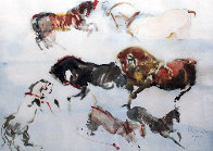 Rare Set of 5 Untitled Animal Etchings 1964 Limited Edition Print by Kaiko Moti - 0 Rare Set of 5 Untitled Animal Etchings 1964 Limited Edition Print by Kaiko Moti - 0