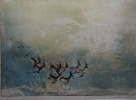 Rare Set of 5 Untitled Animal Etchings 1964 Limited Edition Print by Kaiko Moti - 2 Rare Set of 5 Untitled Animal Etchings 1964 Limited Edition Print by Kaiko Moti - 2