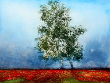Champs De Lavande (Lavender Tree) Limited Edition Print - Kaiko Moti Champs De Lavande (Lavender Tree) Limited Edition Print - Kaiko Moti