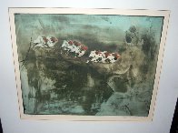Orange Tufted Birds 1963 Limited Edition Print by Kaiko Moti - 2 Orange Tufted Birds 1963 Limited Edition Print by Kaiko Moti - 2