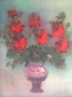 Fleurs Rouges 1975 Limited Edition Print - Kaiko Moti Fleurs Rouges 1975 Limited Edition Print - Kaiko Moti