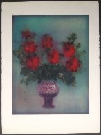 Fleurs Rouges 1975 Limited Edition Print by Kaiko Moti - 2 Fleurs Rouges 1975 Limited Edition Print by Kaiko Moti - 2
