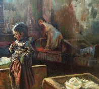 Untitled Latin Painting 56x32 Super Huge Original Painting by Fil Mottola - 3 Untitled Latin Painting 56x32 Super Huge Original Painting by Fil Mottola - 3