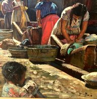 Untitled Latin Painting 56x32 Super Huge Original Painting by Fil Mottola - 4 Untitled Latin Painting 56x32 Super Huge Original Painting by Fil Mottola - 4