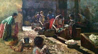 Untitled Latin Painting 56x32 Super Huge Original Painting by Fil Mottola - 1 Untitled Latin Painting 56x32 Super Huge Original Painting by Fil Mottola - 1