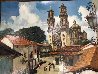 Taxco Mexico 1970 40x50 Huge Original Painting by Fil Mottola - 6