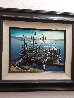 Untitled Seascape 1970 20x25 Original Painting by Fil Mottola - 1