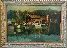 Boats At Noyo 1963 30x41 Huge Original Painting by Fil Mottola - 1