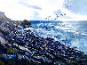 Sparking Sea 1970 40x50 Huge Original Painting by Fil Mottola - 0