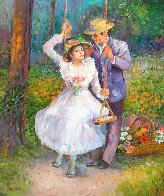 Untitled Nostalgic Couple 40x30 Huge Original Painting by Fil Mottola - 2 Untitled Nostalgic Couple 40x30 Huge Original Painting by Fil Mottola - 2