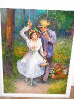 Untitled Nostalgic Couple 40x30 Huge Original Painting by Fil Mottola - 3 Untitled Nostalgic Couple 40x30 Huge Original Painting by Fil Mottola - 3