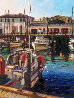 Fishermans Wharf 24x21 - San Francisco, California Original Painting by Fil Mottola - 0