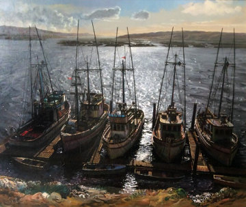 Sparkling Waters 34x40 Super Huge Original Painting - Fil Mottola Sparkling Waters 34x40 Super Huge Original Painting - Fil Mottola