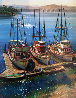 Fishing Boats At Morrow Bay, California 30x25 Original Painting by Fil Mottola - 0 Fishing Boats At Morrow Bay, California 30x25 Original Painting by Fil Mottola - 0