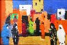 Place Aux Herbes a Marrakech 2004 10x15 Original Painting by Marcel Mouly - 1
