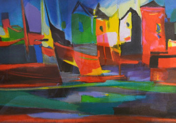 Port Au Moulin Rougue 2006 Limited Edition Print - Marcel Mouly Port Au Moulin Rougue 2006 Limited Edition Print - Marcel Mouly