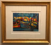 Bateaux Elevant Les Maison 1996 Limited Edition Print by Marcel Mouly - 2 Bateaux Elevant Les Maison 1996 Limited Edition Print by Marcel Mouly - 2