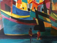 Bateaux Elevant Les Maison 1996 Limited Edition Print by Marcel Mouly - 1 Bateaux Elevant Les Maison 1996 Limited Edition Print by Marcel Mouly - 1