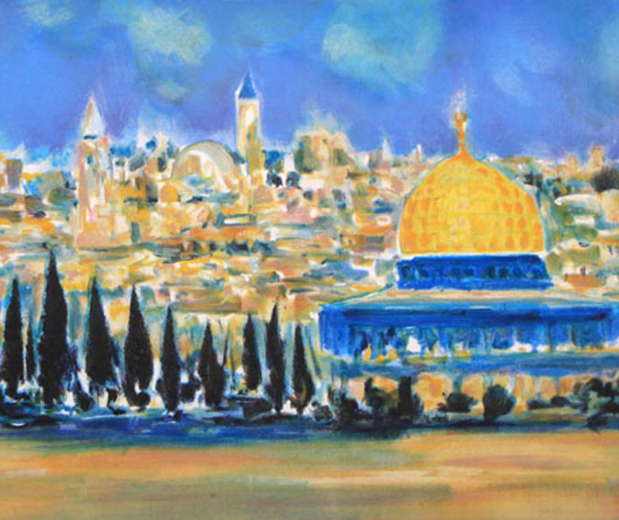 Jerusalem 2004 Limited Edition Print by Marcel Mouly Jerusalem 2004 Limited Edition Print by Marcel Mouly