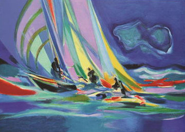 Le Spinnaker Bayadere 2005 Limited Edition Print - Marcel Mouly Le Spinnaker Bayadere 2005 Limited Edition Print - Marcel Mouly